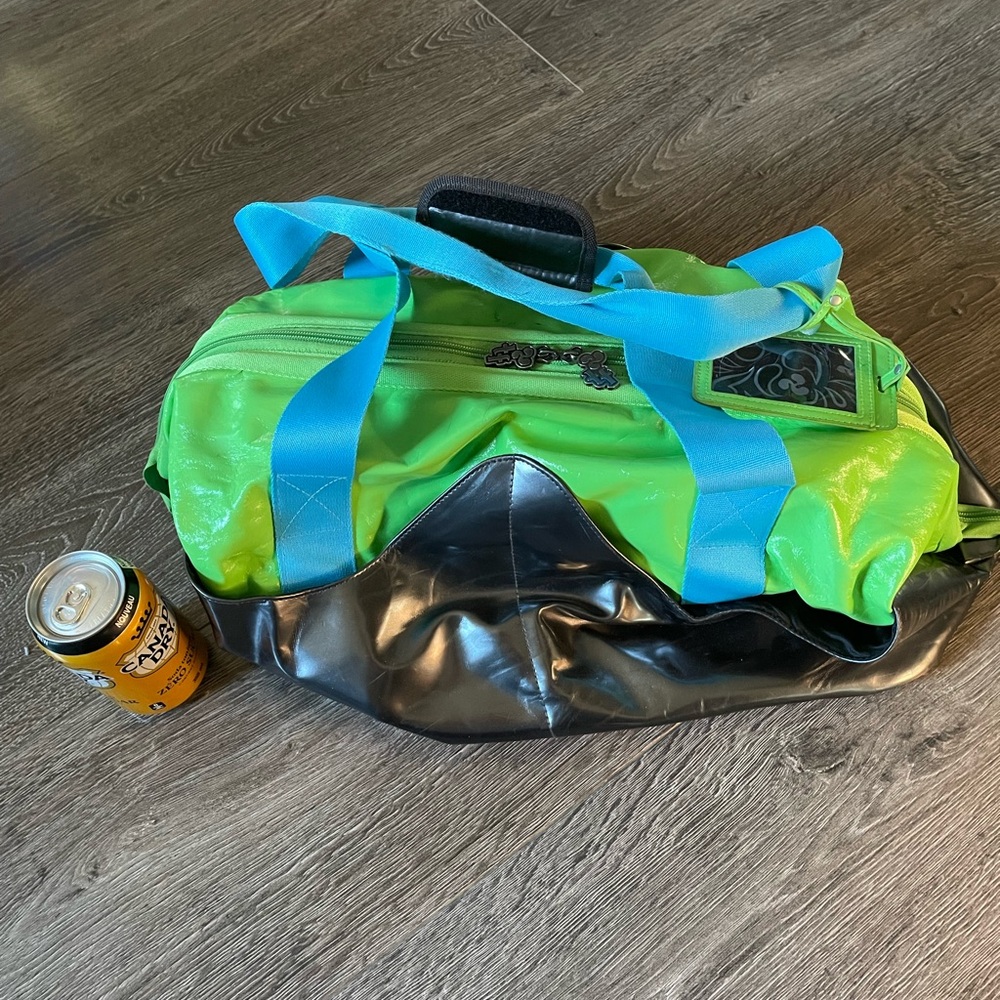 Kids Green and Blue Duffel Bag